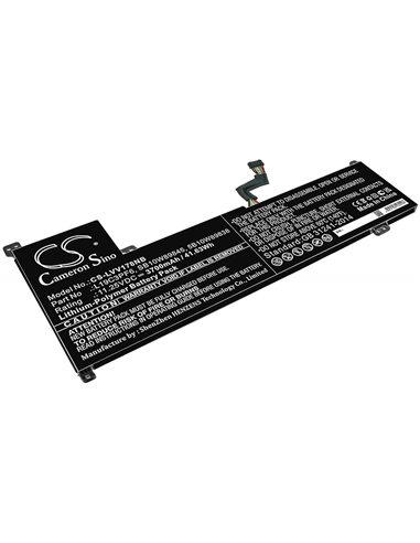 11.25V, 3700mAh, Li-Polymer Battery fits Lenovo, Ideapad 3-17iml0 81wccto1ww, Ideapad 3-17iml05 1wc007hau, 41.625Wh