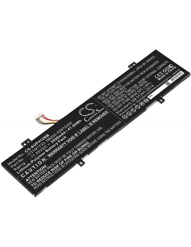 11.55V, 3550mAh, Li-Polymer Battery fits Asus, Tp412fa, Tp412fa-db72t, 41.0025Wh