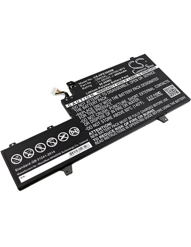 11.55V, 4900mAh, Li-Polymer Battery fits Hp, 1gy29pa, 1gy30pa, 56.595Wh