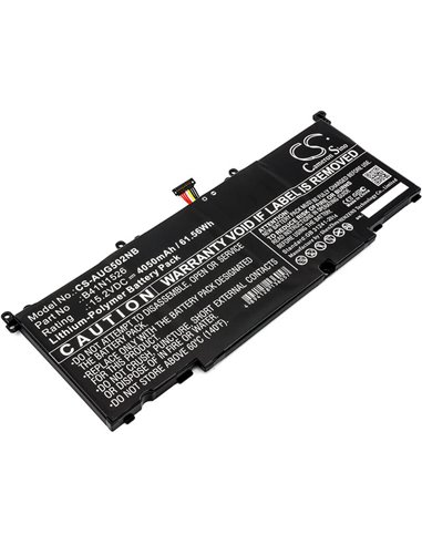 15.2V, 4050mAh, Li-Polymer Battery fits Asus, Fx502, Fx502v, 61.56Wh