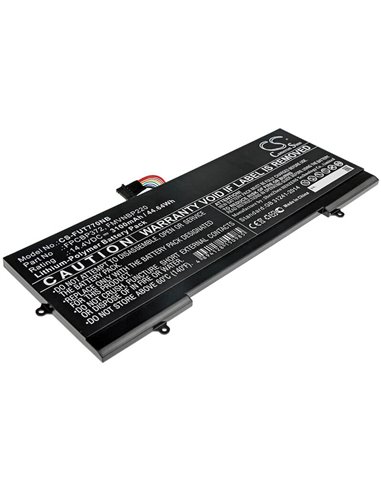 14.4V, 3100mAh, Li-Polymer Battery fits Fujitsu, Lifebook U77, 44.64Wh