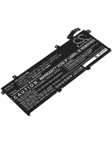 11.52V, 4250mAh, Li-Polymer Battery fits Lenovo, Thinkpad P43s, Thinkpad P43s-20rh001fge, 48.96Wh