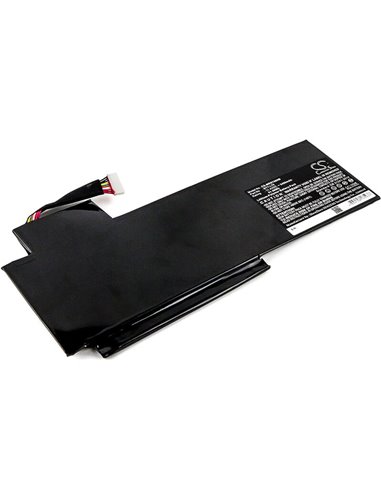 11.4V, 5400mAh, Li-Polymer Battery fits Msi, 2pe-025cn, 2qe-083cn, 61.56Wh