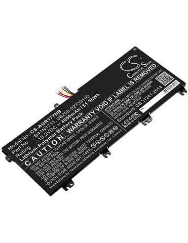 15.2V, 4050mAh, Li-Polymer Battery fits Asus, Fx503vd-0072c7300hq, Fx503vd-dm002t, 61.56Wh