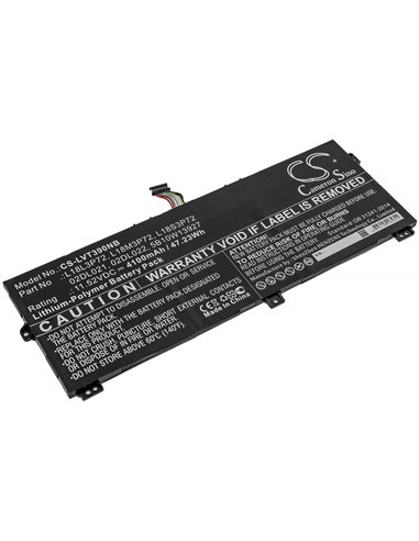 11.52V, 4100mAh, Li-Polymer Battery fits Lenovo, Thinkpad X390 Yoga, Thinkpad X390 Yoga(20nna005cd), 47.232Wh