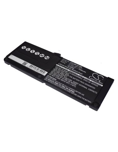 10.95V, 7200mAh, Li-Polymer Battery fits Apple, A1286, A1286 Macbookpro5.4 Mid 2009, 78.84Wh