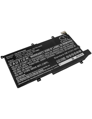 7.7V, 8150mAh, Li-Polymer Battery fits Hp, Spectre X360 14-ea0002ni, Spectre X360 14-ea0002nx, 62.755Wh