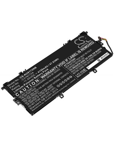 11.55V, 4150mAh, Li-Polymer Battery fits Asus, U3100fal, Ux331fal, 47.9325Wh