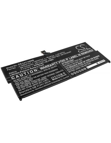 7.72V, 5250mAh, Li-Polymer Battery fits Lenovo, Thinkpad X12 Detachable, 40.53Wh