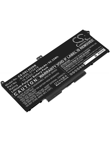 15.2V, 4100mAh, Li-Polymer Battery fits Dell, Latitude 14 5420, Latitude 14 5420 Chkfm, 62.32Wh