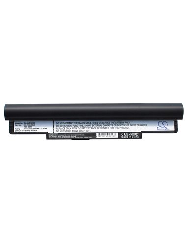 Black, 11.1V, 5200mAh, Li-ion Battery fits Samsung, N110 (black), Np-n110, 57.72Wh