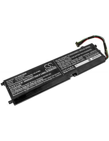 15.4V, 4150mAh, Li-Polymer Battery fits Razer, Blade 15 Base, Blade 15 Base 2018 Gtx 1660 Ti, 63.91Wh