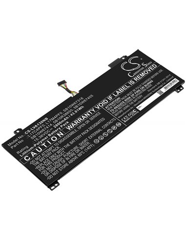 15.36V, 2800mAh, Li-Polymer Battery fits Lenovo, Xiaoxin Air 13, Xiaoxin Air 13iwl, 43.008Wh