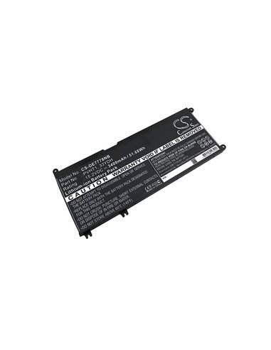 15.2V, 3400mAh, Li-ion Battery fits Dell, Dncwscb6106b, G3 15, 51.68Wh