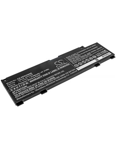 11.4V, 4150mAh, Li-Polymer Battery fits Dell, G3 15 3590, G3 3590, 47.31Wh