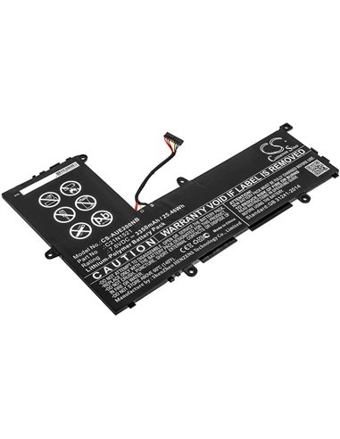 7.6V, 3350mAh, Li-Polymer Battery fits Asus, E200ha, E200ha-1a, 25.46Wh