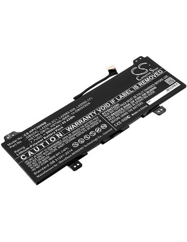 7.7V, 5900mAh, Li-Polymer Battery fits Hp, Chromebook X360 11, 45.43Wh