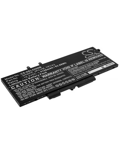 15.2V, 4150mAh, Li-ion Battery fits Dell, Latitude 14 5410, Latitude 14 5410 08t9x, 63.08Wh