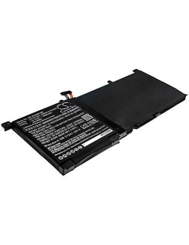 15.2V, 3950mAh, Li-Polymer Battery fits Asus, N501vw-2b, Rog G501vw, 60.04Wh