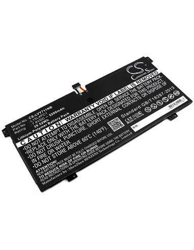 7.6V, 5200mAh, Li-Polymer Battery fits Lenovo, Yoga 710, Yoga 710 11", 39.52Wh