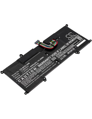 7.6V, 4500mAh, Li-Polymer Battery fits Sony, Sx14, Vaio S11, 34.2Wh