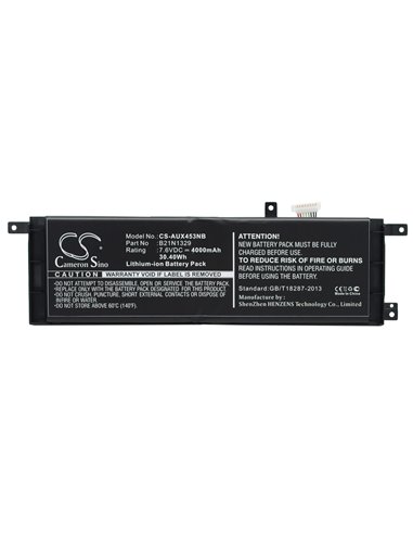 7.6V, 4000mAh, Li-ion Battery fits Asus, B06wwpxc3m, B076m3xcc9, 30.4Wh