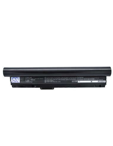 11.1V, 6600mAh, Li-ion Battery fits Sony, Vaio Vgn-tz11mn/n, Vaio Vgn-tz11vn/x, 73.26Wh