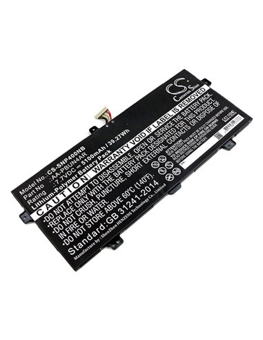 7.7V, 5100mAh, Li-Polymer Battery fits Samsung, 900x5l, 900x5l-k01, 39.27Wh