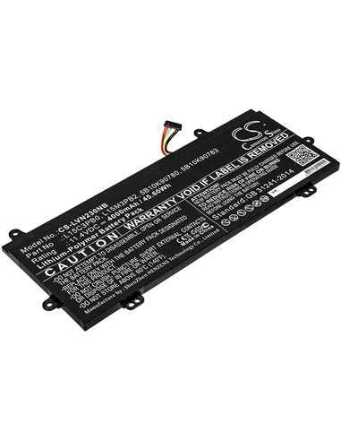 11.4V, 4000mAh, Li-Polymer Battery fits Lenovo, Winbook N22, Winbook N23, 45.6Wh