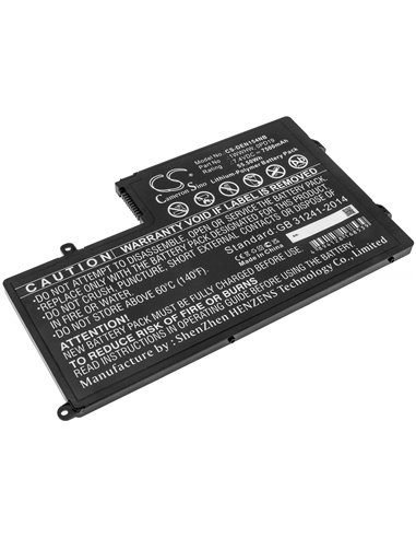 7.4V, 7500mAh, Li-Polymer Battery fits Dell, Ins14md-1328r, Ins14md-1328s, 55.5Wh