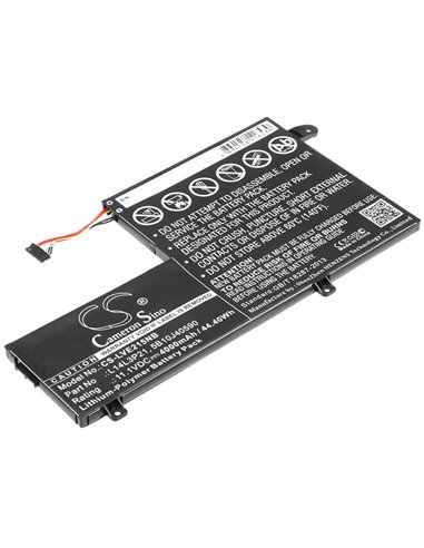 11.1V, 4000mAh, Li-Polymer Battery fits Lenovo, 510s, Edge 2 (2-1580), 44.4Wh