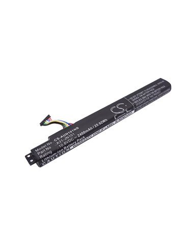 10.8V, 2400mAh, Li-ion Battery fits Asus, Jn101, 25.92Wh