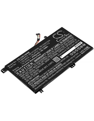 15.2V, 4550mAh, Li-Polymer Battery fits Lenovo, Xiaoxin Air 15 2019, 69.16Wh