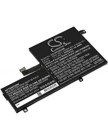 11.1V, 4000mAh, Li-Polymer Battery fits Hp, 11 G5 Ee Chromebook, Choromebook 11 G5, 44.4Wh