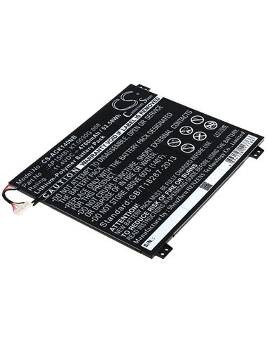 11.4V, 4700mAh, Li-Polymer Battery fits Acer, Ao1-431-c139, Ao1-431-c4xg, 53.58Wh