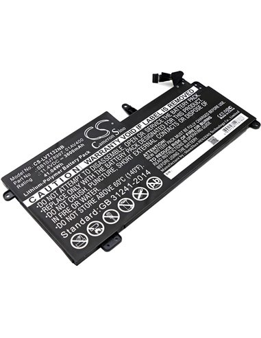 11.4V, 3600mAh, Li-Polymer Battery fits Lenovo, 20gj-006jsp, Lenovo Think Pad 13 (20gjs0250, 41.04Wh