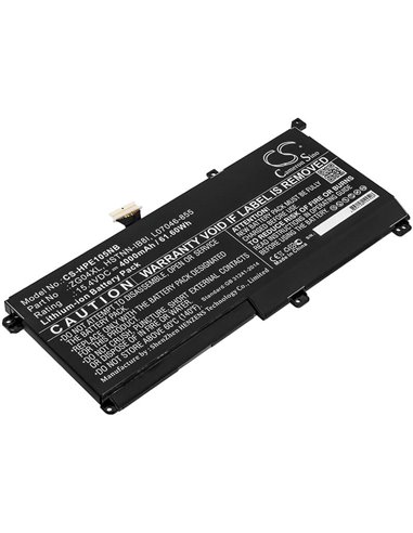 15.4V, 4000mAh, Li-ion Battery fits Hp, Elitebook 1050 G1, 61.6Wh