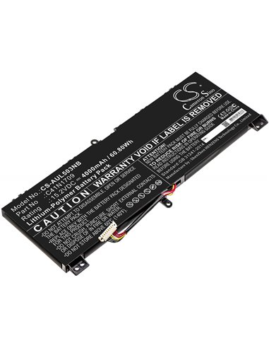 15.2V, 4000mAh, Li-Polymer Battery fits Asus, Gl503vs, Rog Strix Gl503vs-0041a7700hq, 60.8Wh