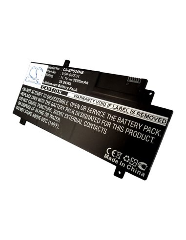 11.1V, 3600mAh, Li-ion Battery fits Sony, F15a16, F15a16sc, 39.96Wh