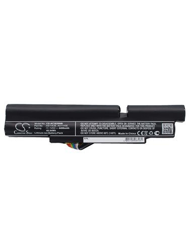 11.1V, 4400mAh, Li-ion Battery fits Acer, Aspire 4830t-6642, Aspire 4830t-6678, 48.84Wh