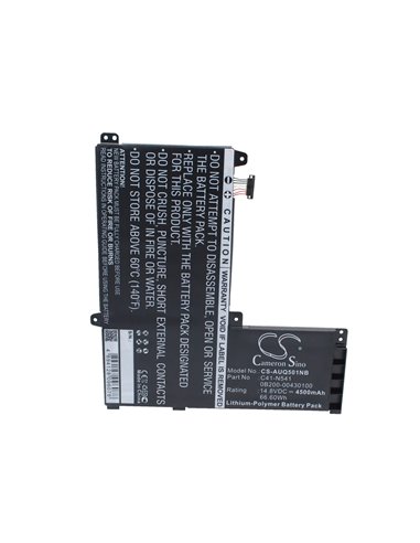 14.8V, 4500mAh, Li-Polymer Battery fits Asus, Q501l, Q501la, 66.6Wh