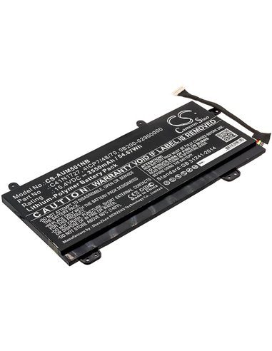 15.4V, 3550mAh, Li-Polymer Battery fits Asus, Gm501gm, Gm501gm-0021a8750h, 54.67Wh