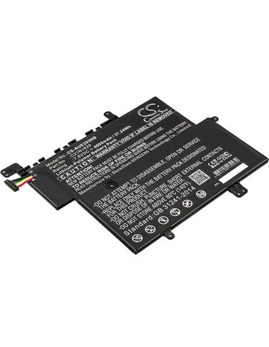 7.6V, 4900mAh, Li-Polymer Battery fits Asus, E203, E203ma, 37.24Wh