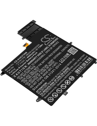 7.7V, 4900mAh, Li-Polymer Battery fits Asus, Ux370f, Ux370ua-0061a7500u, 37.73Wh