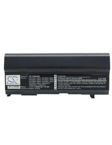 10.8V, 8800mAh, Li-ion Battery fits Toshiba, Dynabook Cx/45a, Dynabook Cx/47a, 95.04Wh