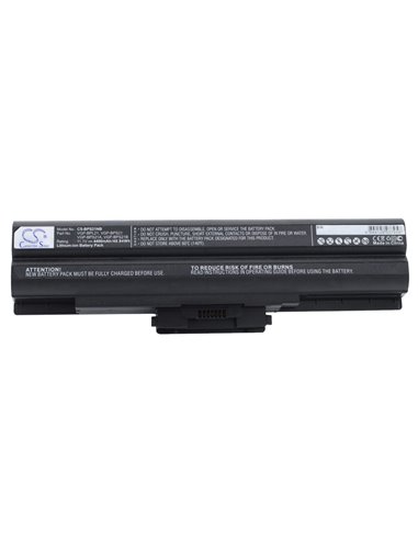 Black, 11.1V, 4400mAh, Li-ion Battery fits Sony, Aio Vpcf11jfx/b Vaio Vpcf11m1e, Pcg-61411l, 48.84Wh