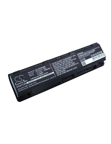 10.8V, 6600mAh, Li-ion Battery fits Toshiba, Dynabook Qosmio T752, Dynabook Qosmio T752/t, 71.28Wh