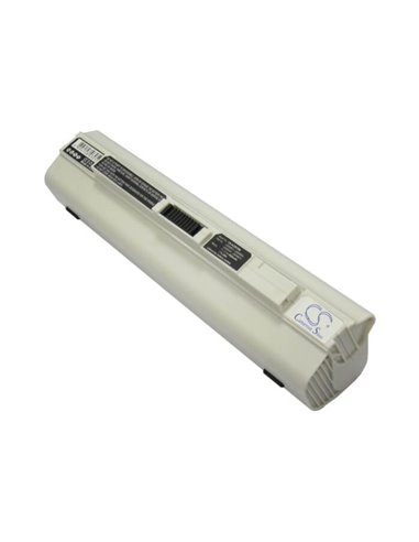 White, 11.1V, 6600mAh, Li-ion Battery fits Acer, Aspire One 531, Aspire One 751, 73.26Wh