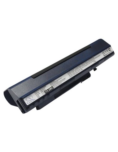 Blue, 11.1V, 6600mAh, Li-ion Battery fits Acer, Aspire One, Aspire One 531h, 73.26Wh