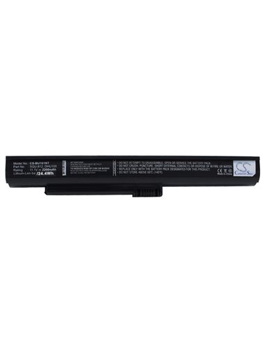 11.1V, 2200mAh, Li-ion Battery fits Fujitsu, M2010, Netbook M2010, 24.42Wh